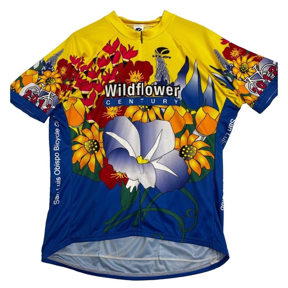 Voler Wildflower Century 2012 Cycling Jersey 3X Full Zip SLO Bicycle Club
